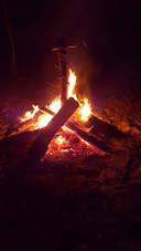 Then sacrificed the tree root to the fire gods