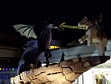 Dragon made of Lego bricks at Disney springs.